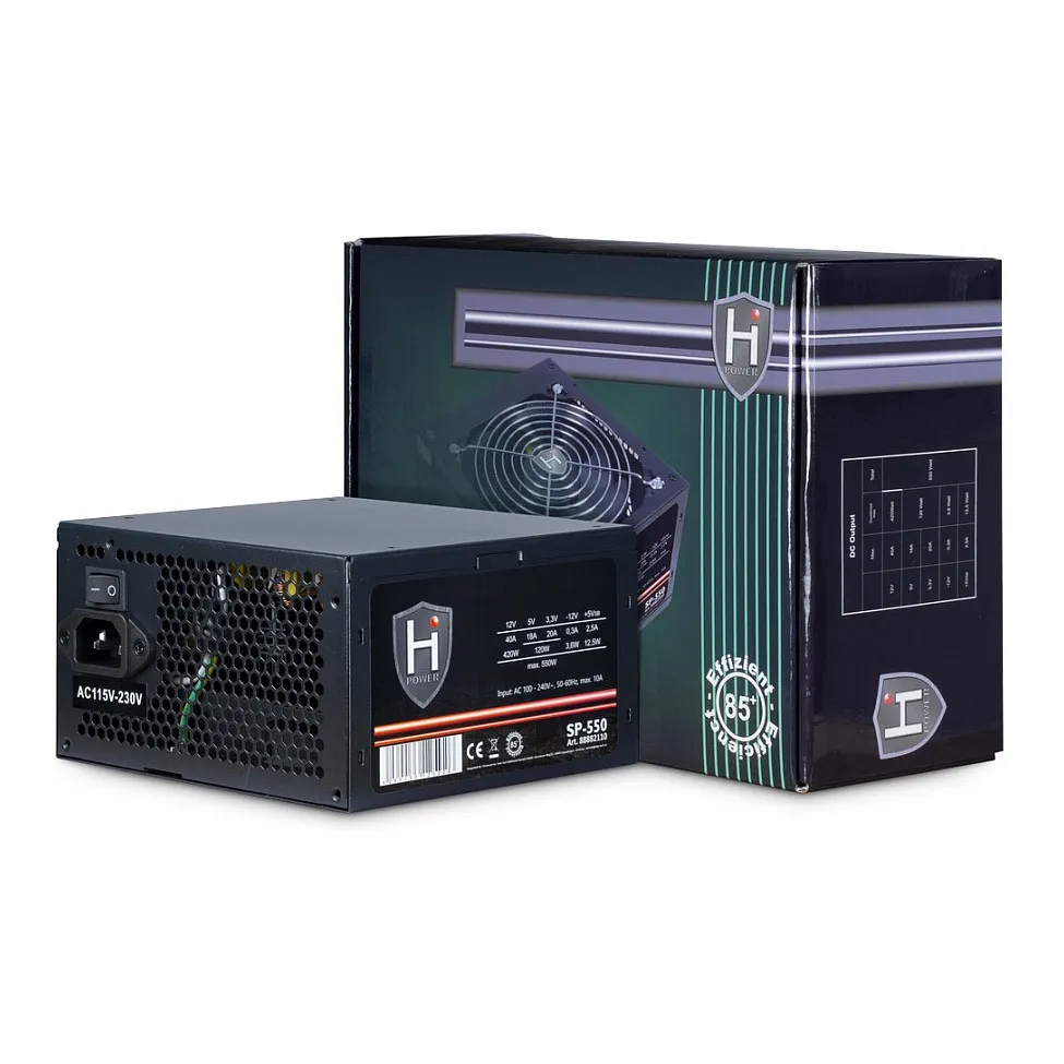 Inter-Tech HIPOWER SP-550 power supply unit Maitinimo blokas Inter-Tech HIPOWER SP-550 (88882110)