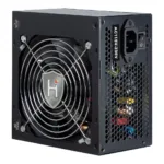 Inter-Tech HIPOWER SP-650 maitinimo blokas, šoninis vaizdas su kabelių jungtimis
