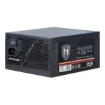 Inter-Tech HIPOWER SP-750 maitinimo blokas, šoninis vaizdas su kabelių jungtimis