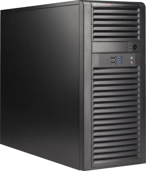 Supermicro CSE-732D4-668B, Midi Tower, juodas korpusas