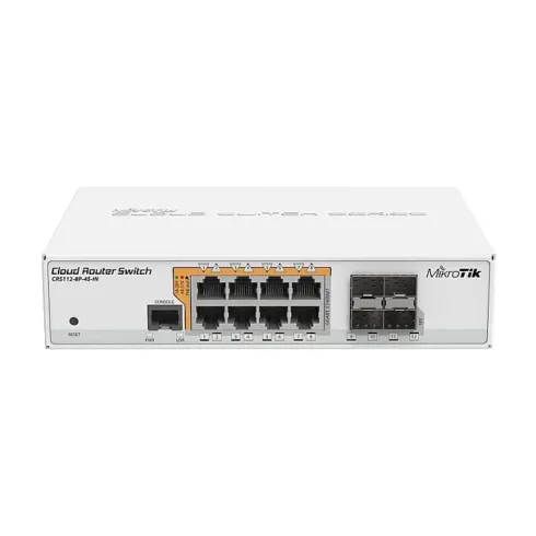 Tinklo komutatorius Mikrotik CRS112-8P-4S-IN