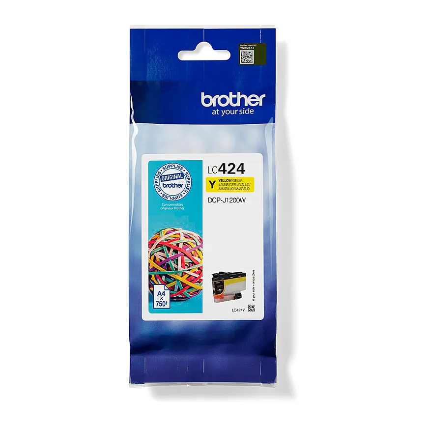 Brother LC424Y ink cartridge Rašalo kasetė Brother LC424Y