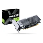 Vaizdo plokštė INNO3D N1030-1SDV-E5BL, matoma iš šono, su jungtimis