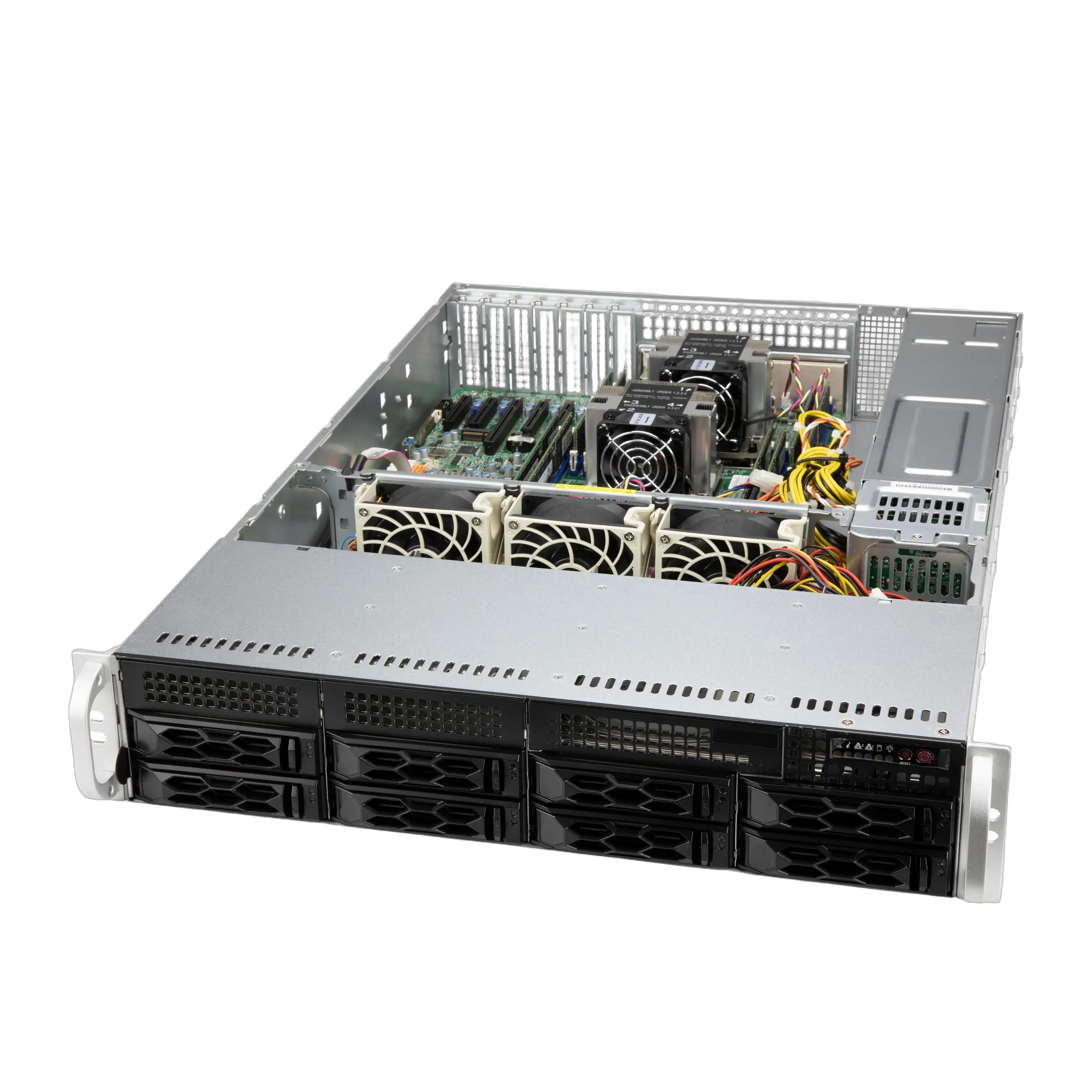 Supermicro CSE-LA25TQC-R609LP computer case Supermicro CSE-LA25TQC-R609LP korpusas, 2U rack tipo, juodas