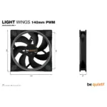 Korpuso aušintuvas be quiet! Light Wings, 140mm PWM (BL074), vaizdas 7