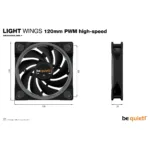be quiet! Light Wings | 120mm PWM Triple Pack high-speed