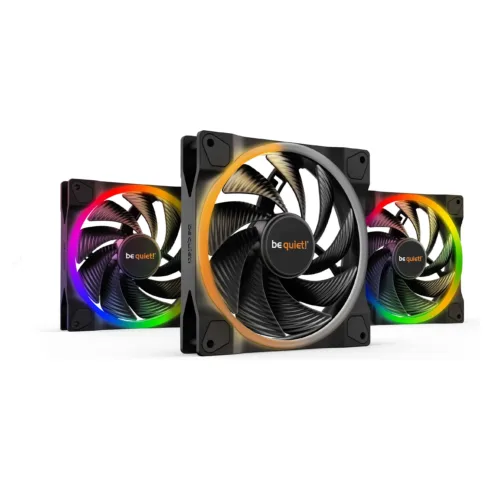 be quiet! Light Wings 140mm PWM ventiliatoriai, 2200 RPM, 3 vnt