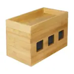 Laidas ar adapteris LogiLink KAB0076 - Logitech Kabelbox aus Bambus