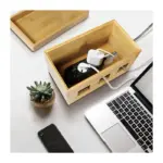 Laidas ar adapteris LogiLink KAB0076 - Logitech Kabelbox aus Bambus, vaizdas 7