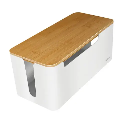 Laidas ar adapteris LogiLink KAB0075 - Logitech Kabelbox mit Bambus-Deckel