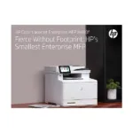 HP Color LaserJet Enterprise MFP M480f, šoninis vaizdas su valdymo pultu