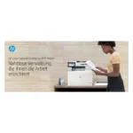 HP Color LaserJet Enterprise MFP M480f, šoninis vaizdas su valdymo pultu