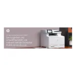 HP Color LaserJet Enterprise MFP M480f, šoninis vaizdas su valdymo skydeliu