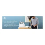 HP Color LaserJet Enterprise MFP M480f, šoninis vaizdas su valdymo pultu