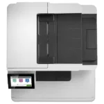 HP Color LaserJet Enterprise MFP M480f, šoninis vaizdas su valdymo panelėmis