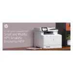 HP Color LaserJet Enterprise MFP M480f spausdintuvas, šoninis vaizdas