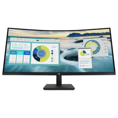 HP P34hc G4 WQHD USB-C Curved Monitor computer monitor