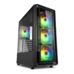 Kompiuterio korpusas Sharkoon TK4 RGB