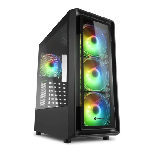 Kompiuterio korpusas Sharkoon TK4 RGB