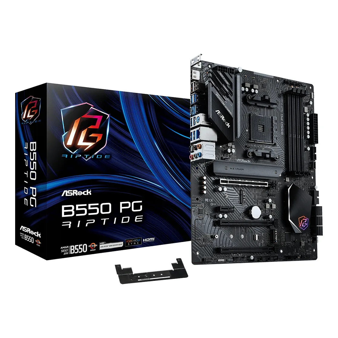 Asrock B550 PG Riptide Motininė plokštė Asrock B550 PG Riptide (90-MXBGH0-A0UAYZ)