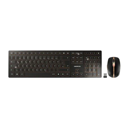 CHERRY DW 9100 SLIM klaviatūra, belaidė su RF Wireless ir Bluetooth