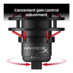 HyperX QuadCast – USB Microphone (Black-Red) – Red Lighting