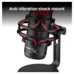 HyperX QuadCast – USB Microphone (Black-Red) – Red Lighting