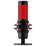 HyperX QuadCast – USB Microphone (Black-Red) – Red Lighting