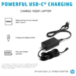 HP 65W USB-C LC Power Adapter power adapter/inverter