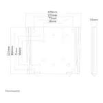 Televizoriaus laikiklis Neomounts FPMA-W25, vaizdas 11