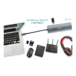 i-tec Metal C31NANODOCKLANPD laptop dock/port replicator