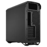 Fractal Design Torrent korpusas, matomas iš šono, su atidarytomis durelėmis