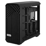 Fractal Design Torrent korpusas, matomas iš šono, su atidarytomis durelėmis