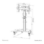 Neomounts FL50S-825BL1 multimedia cart/stand