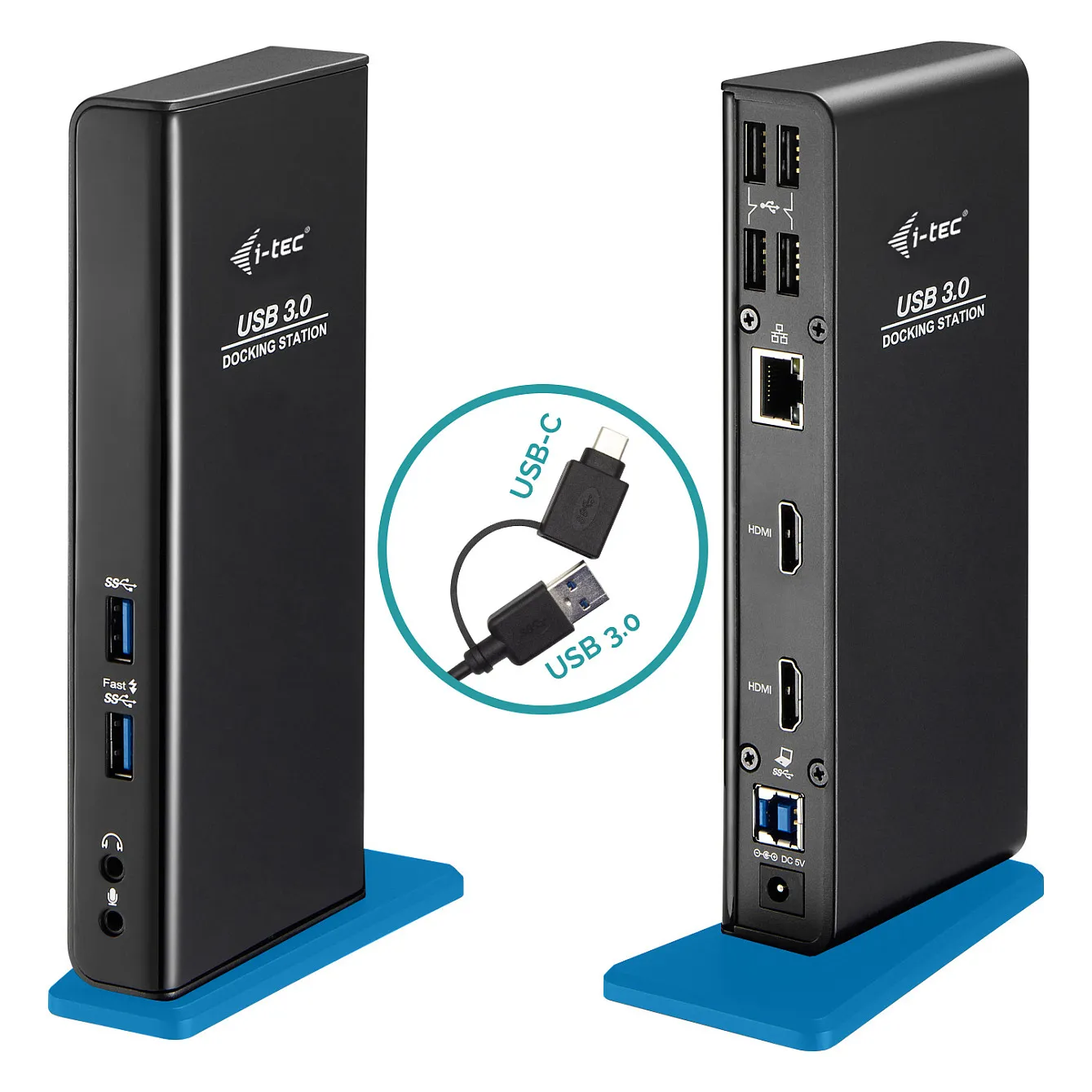 i-tec U3DUALHDMIDOCK laptop dock/port replicator i-tec U3DUALHDMIDOCK laptop dock/port replicator