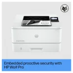 HP LaserJet Pro 4002dn spausdintuvas, LCD ekranas ir priekinis vaizdas