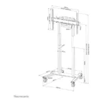 Multimedijos stovas Neomounts FL55-875BL1, vaizdas 20