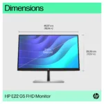 Monitorius HP E-Series E22 G5 FHD Monitor (6N4E8AA#ABB), vaizdas 7