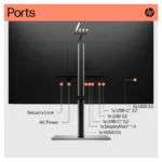 Monitorius HP E32k G5 4K USB-C Monitor (6N4D6AA#ABB), vaizdas 4