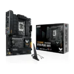 Motininė plokštė ASUS TUF Gaming B760-Plus WIFI, viršutinė perspektyva