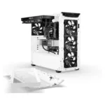 Korpusas be quiet! Shadow Base 800 DX White, šoninis vaizdas su atidarytomis durelėmis