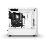 Korpusas be quiet! Shadow Base 800 DX White, šoninis vaizdas su atidarytu šoniniu stiklu