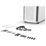 Korpusas be quiet! Shadow Base 800 DX White, šoninis vaizdas su atidarytomis durelėmis