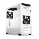 Korpusas be quiet! Shadow Base 800 DX White, šoninis vaizdas su atidarytu šoniniu stiklu