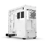 Korpusas be quiet! Shadow Base 800 DX White, matomas iš šono su atidarytu šoniniu stiklu