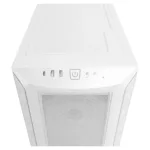 Korpusas be quiet! Shadow Base 800 FX White, matomas iš šono su atidarytu šonu