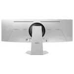 Monitorius Samsung G95SC, matomas iš šono, rodo USB prievadus