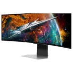 Monitorius Samsung G95SC, šoninis vaizdas su USB centru