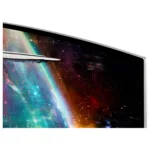 Monitorius Samsung G95SC, matomas iš šono, su USB prievadais