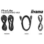 Monitorius iiyama ProLite T2252MSC-B2, jutiklinis ekranas, matomas iš šono